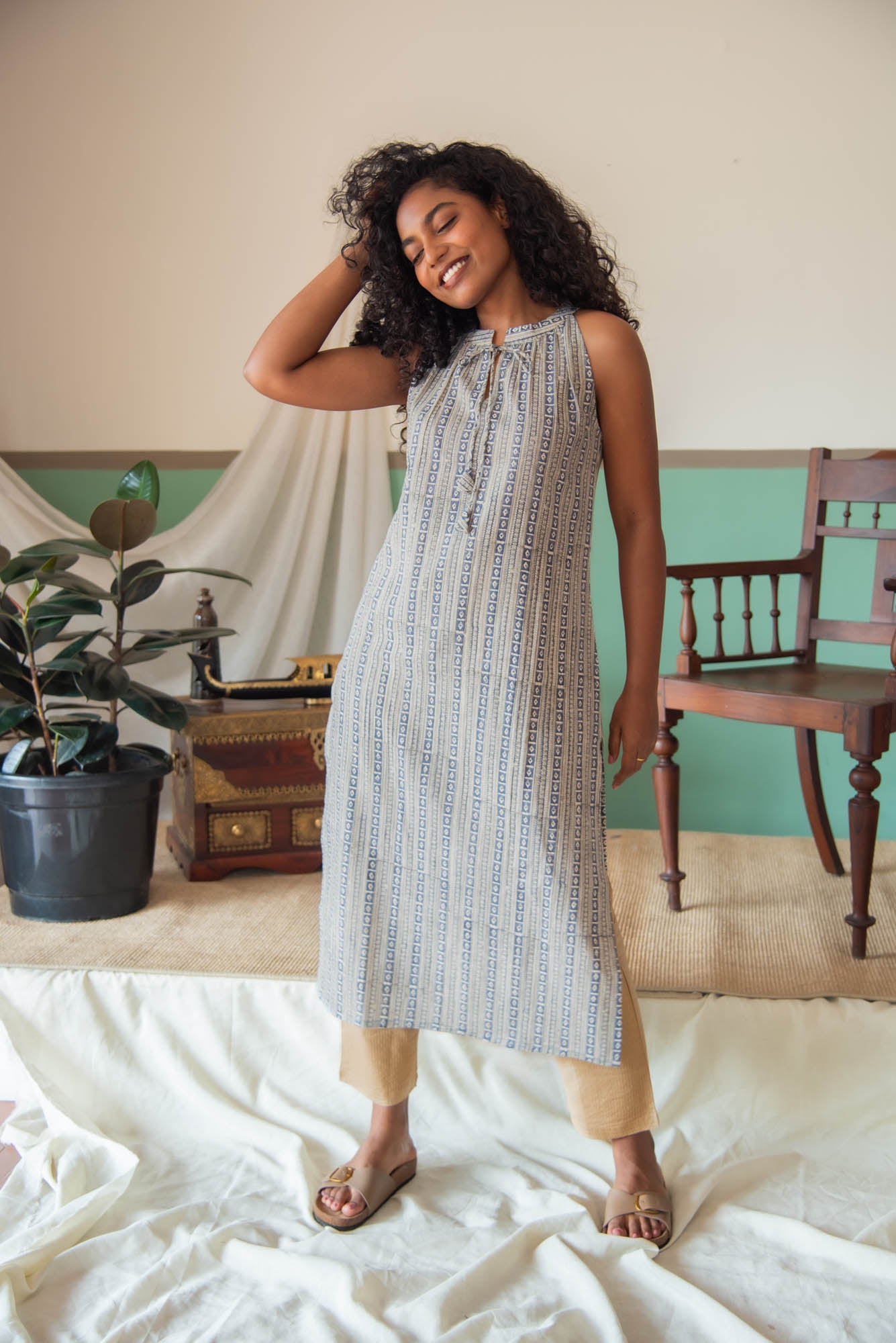 
                  
                    CT COWL NECK LONG KURTHA
                  
                