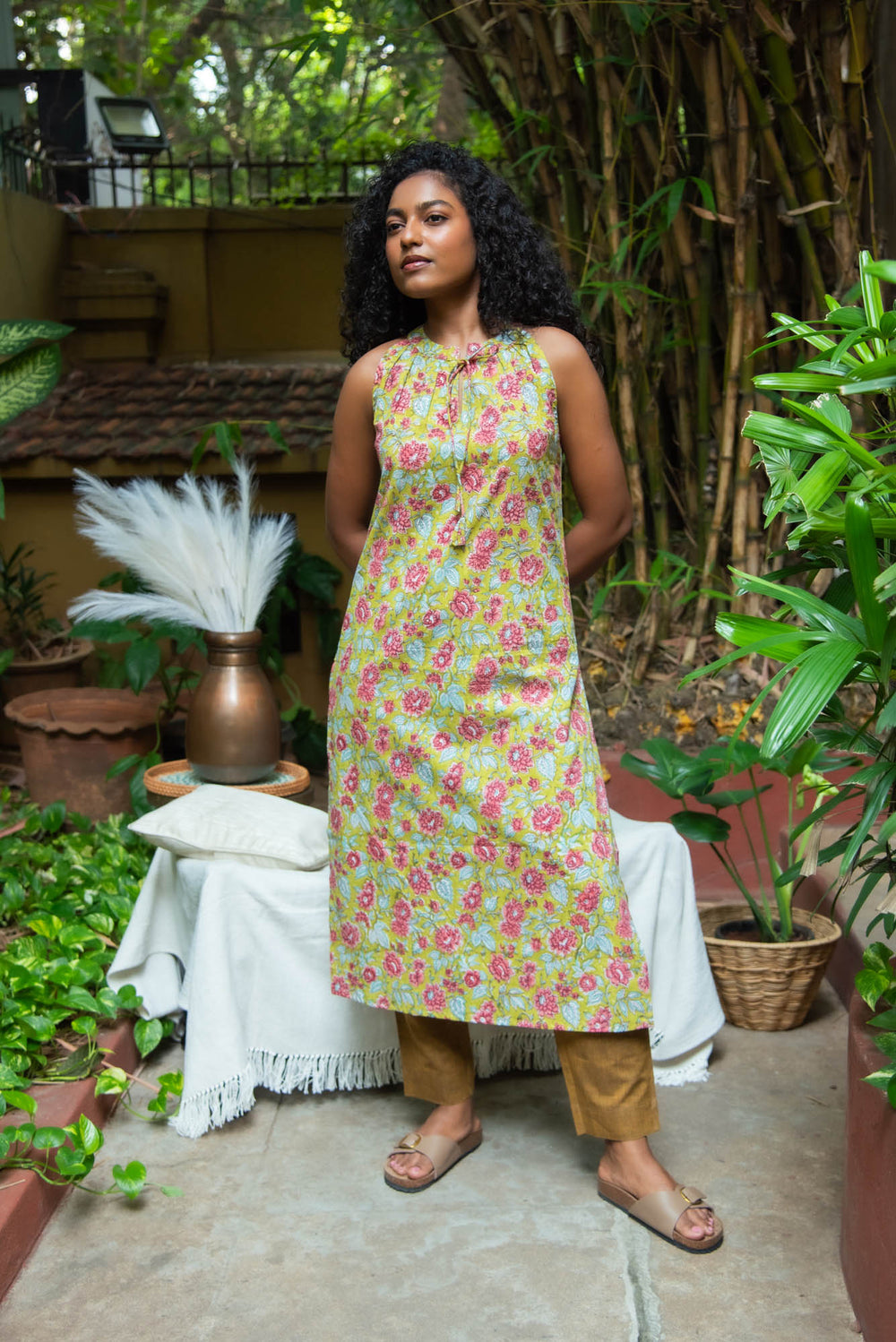 CT COWL NECK LONG KURTHA