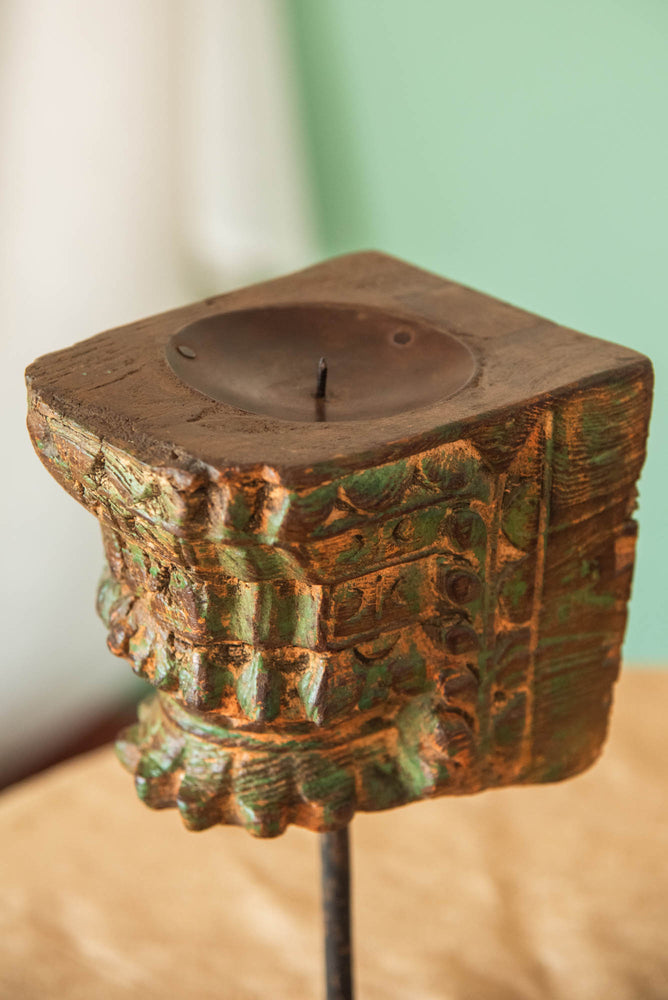 
                  
                    WOOD CANDLE STAND
                  
                