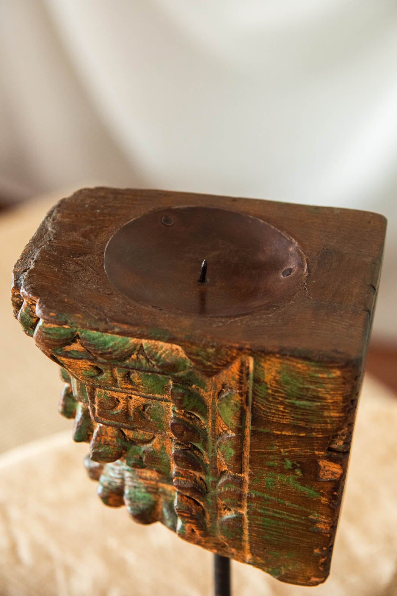 
                  
                    WOOD CANDLE STAND
                  
                