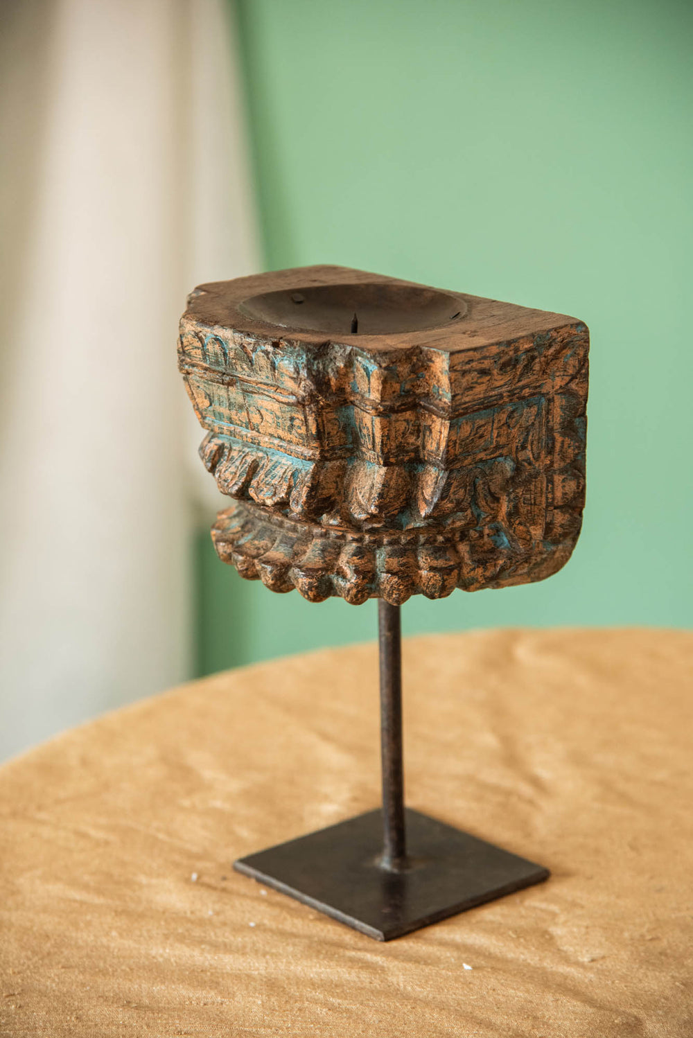 WOOD CANDLE STAND (Copy)