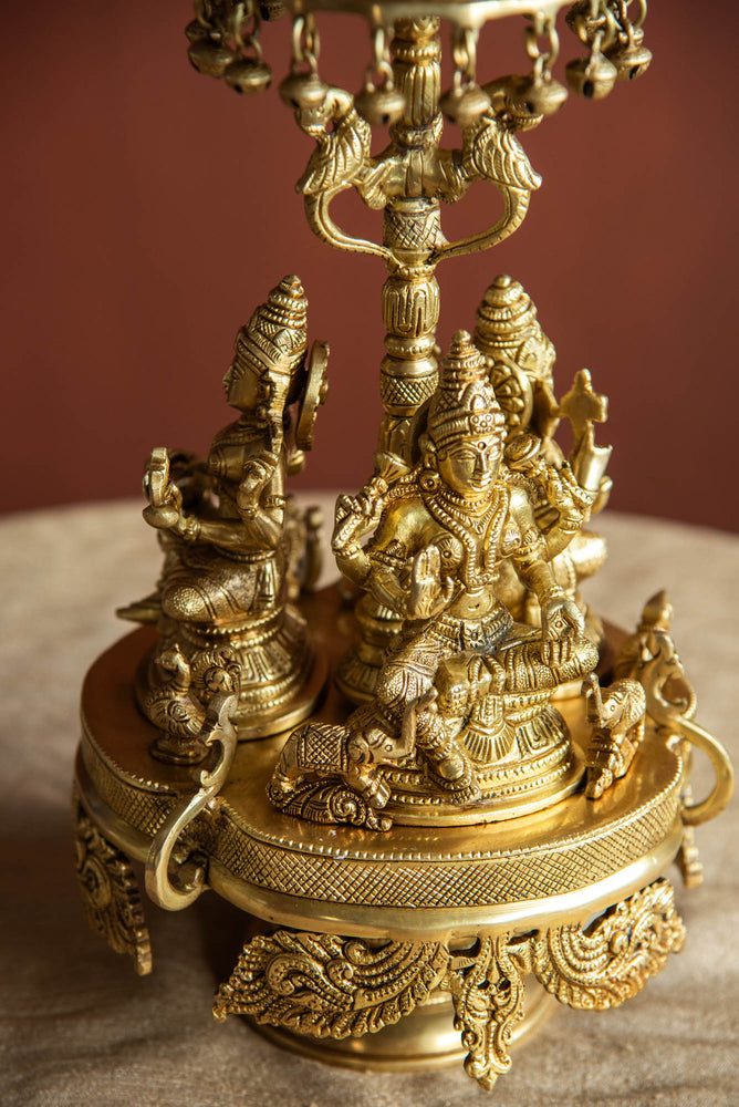 
                  
                    BRASS GANESH LAXMI SARASWTHI REVOLING
                  
                