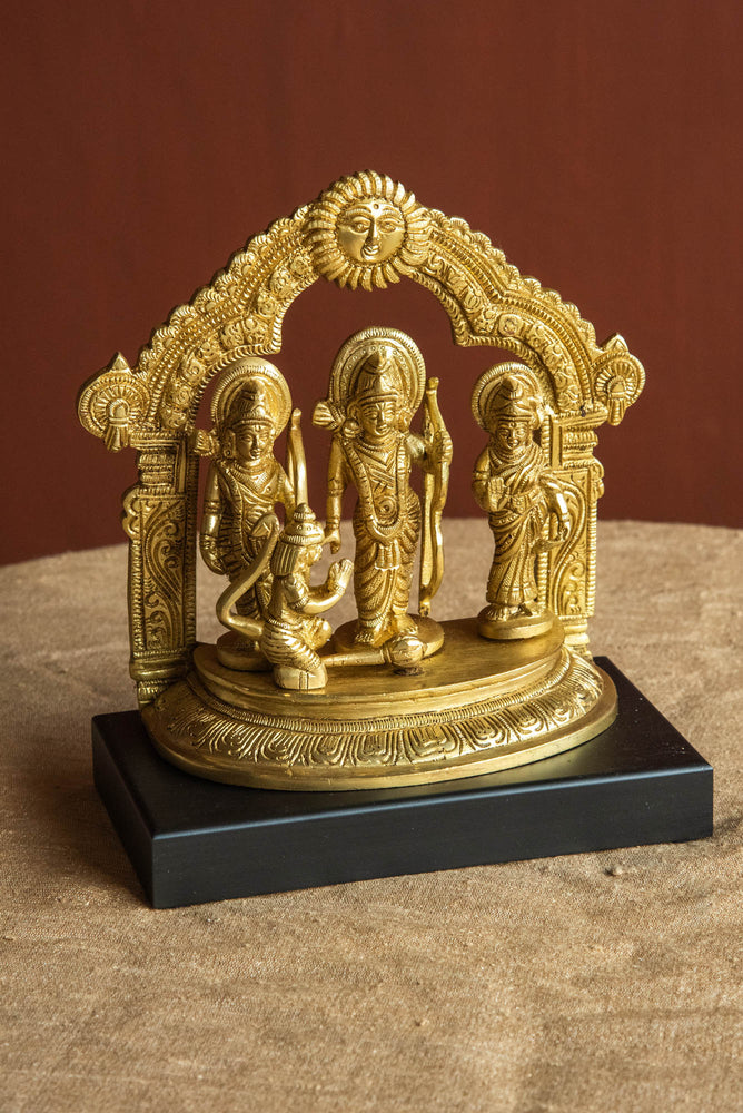 
                  
                    BRASS RAM DARBAR WOOD BASE
                  
                