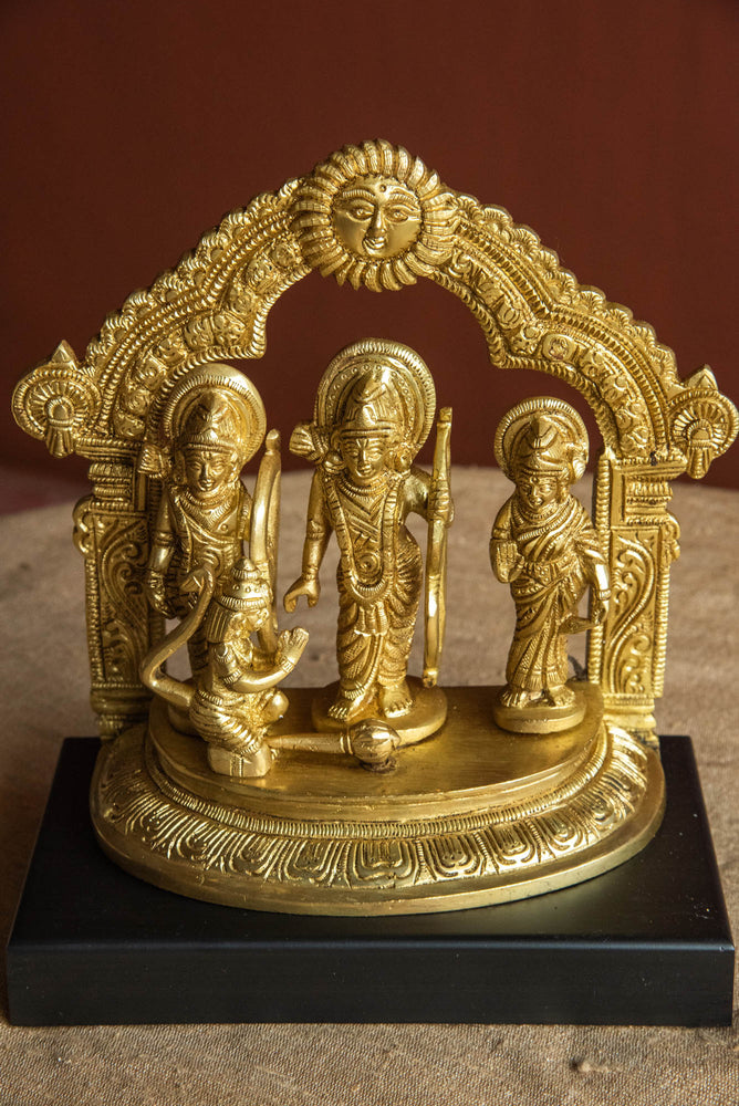 
                  
                    BRASS RAM DARBAR WOOD BASE
                  
                