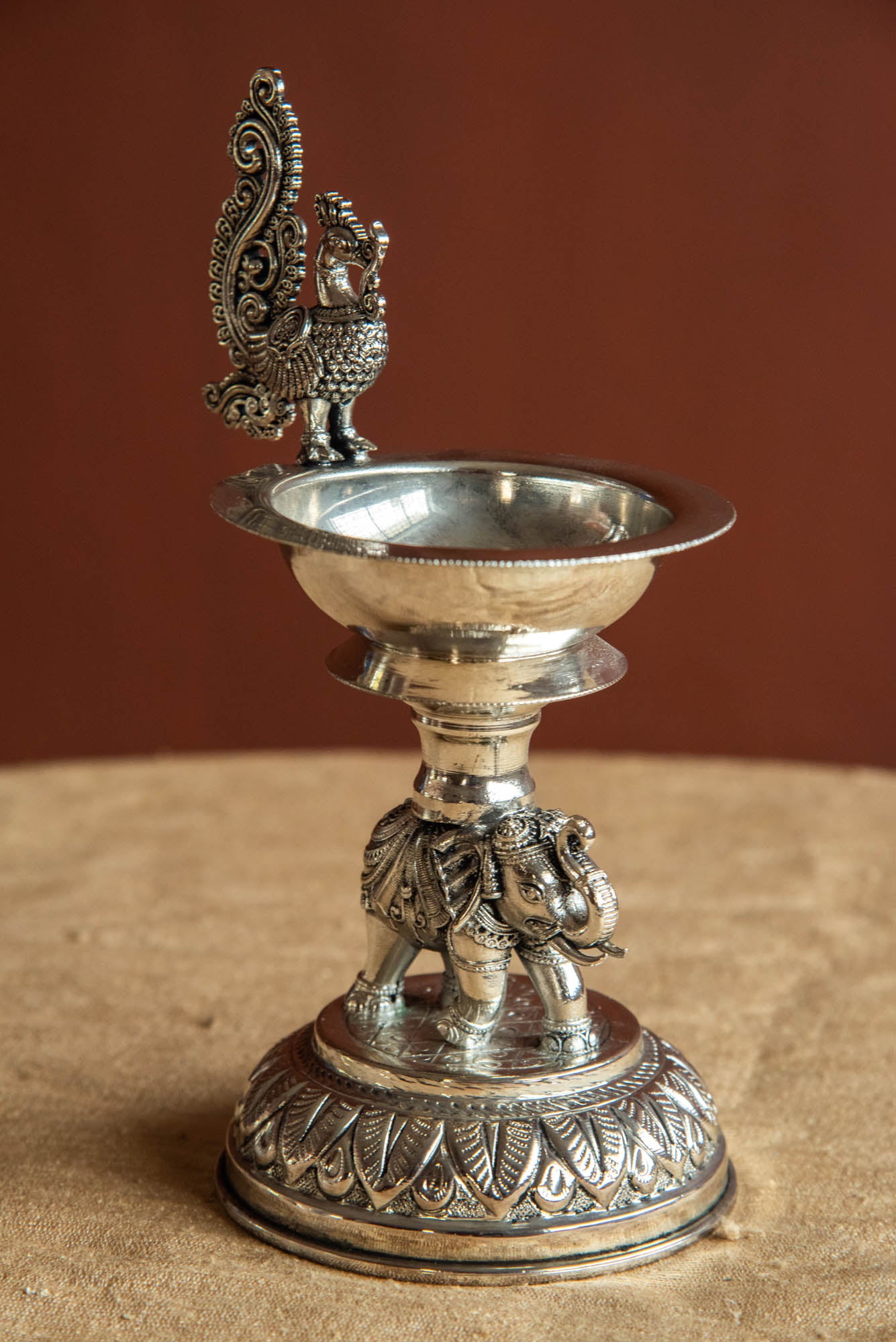 
                  
                    BRASS ELEPHANT DIYA ANNAM
                  
                