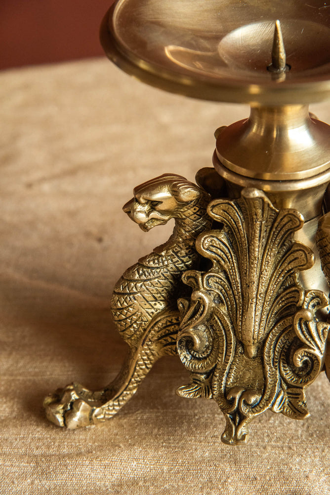 
                  
                    BRASS CANDLE STAND DRUGON
                  
                