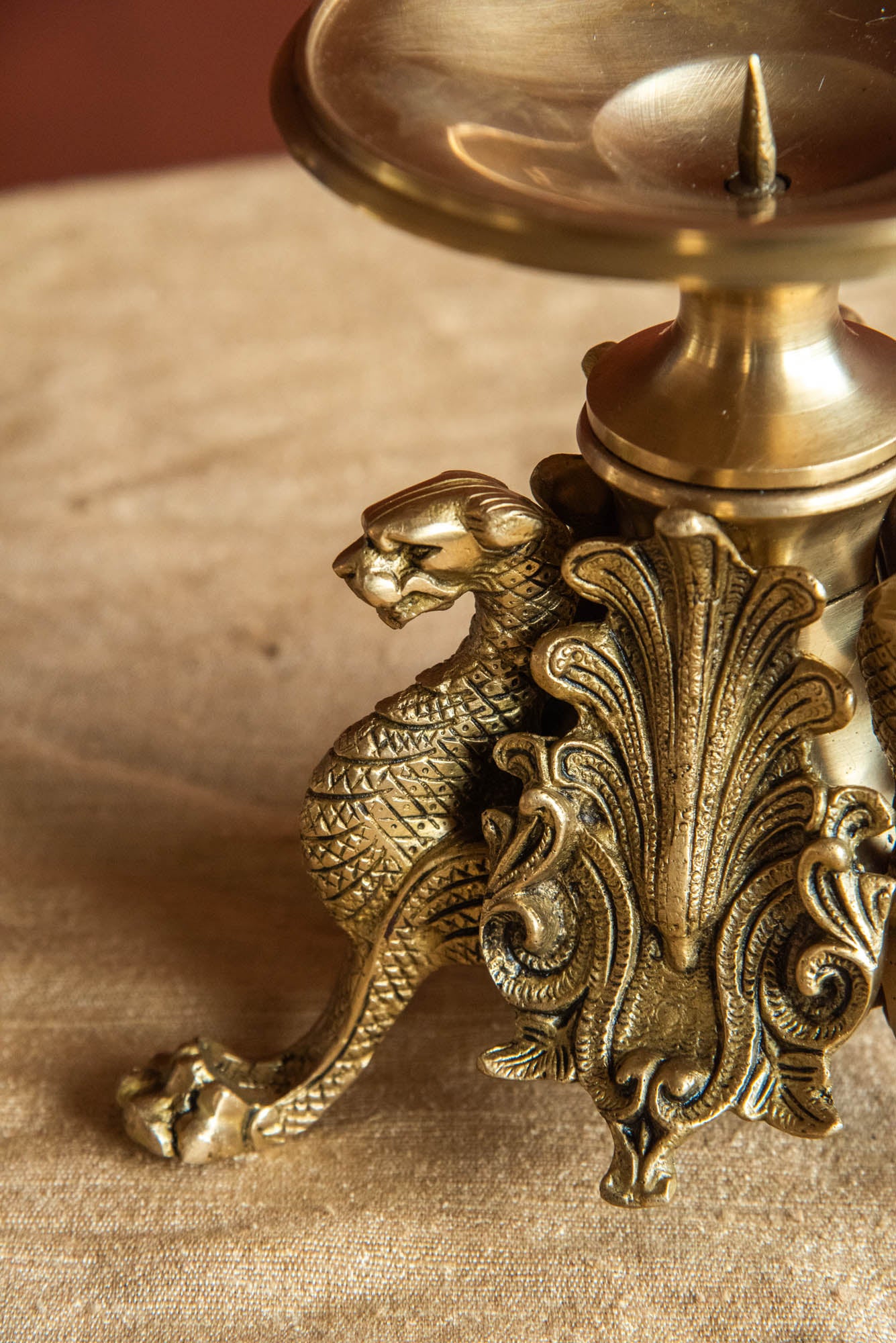 
                  
                    BRASS CANDLE STAND DRUGON
                  
                