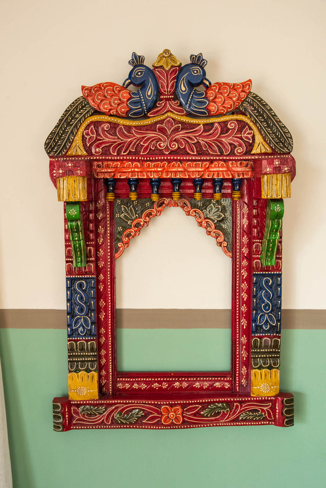 
                  
                    WOOD JHUROOKHA FRAME PEACOCK
                  
                