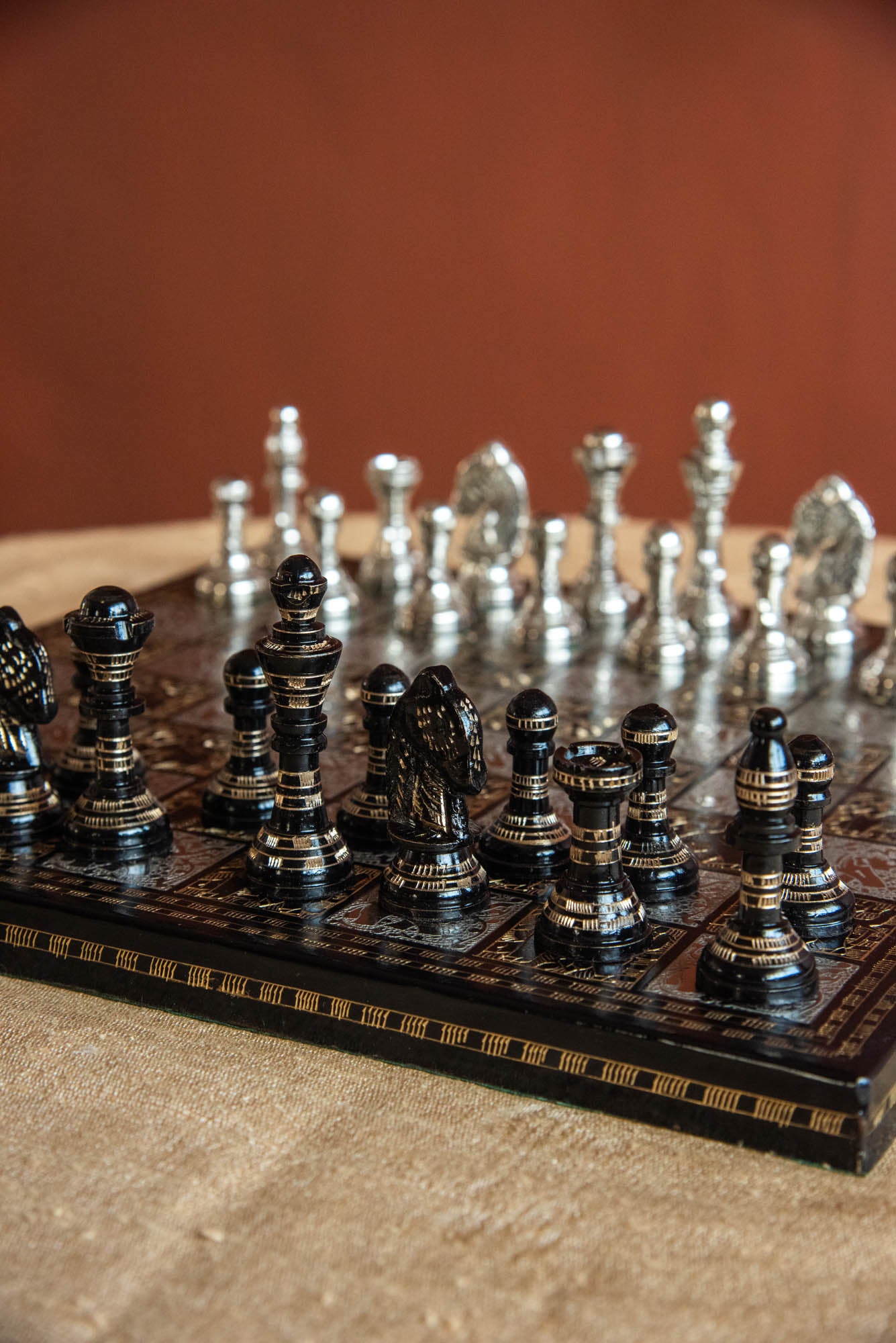 
                  
                    BRASS CHESS SET BOARD
                  
                
