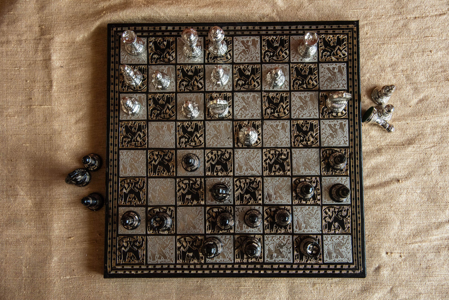 
                  
                    BRASS CHESS SET BOARD
                  
                