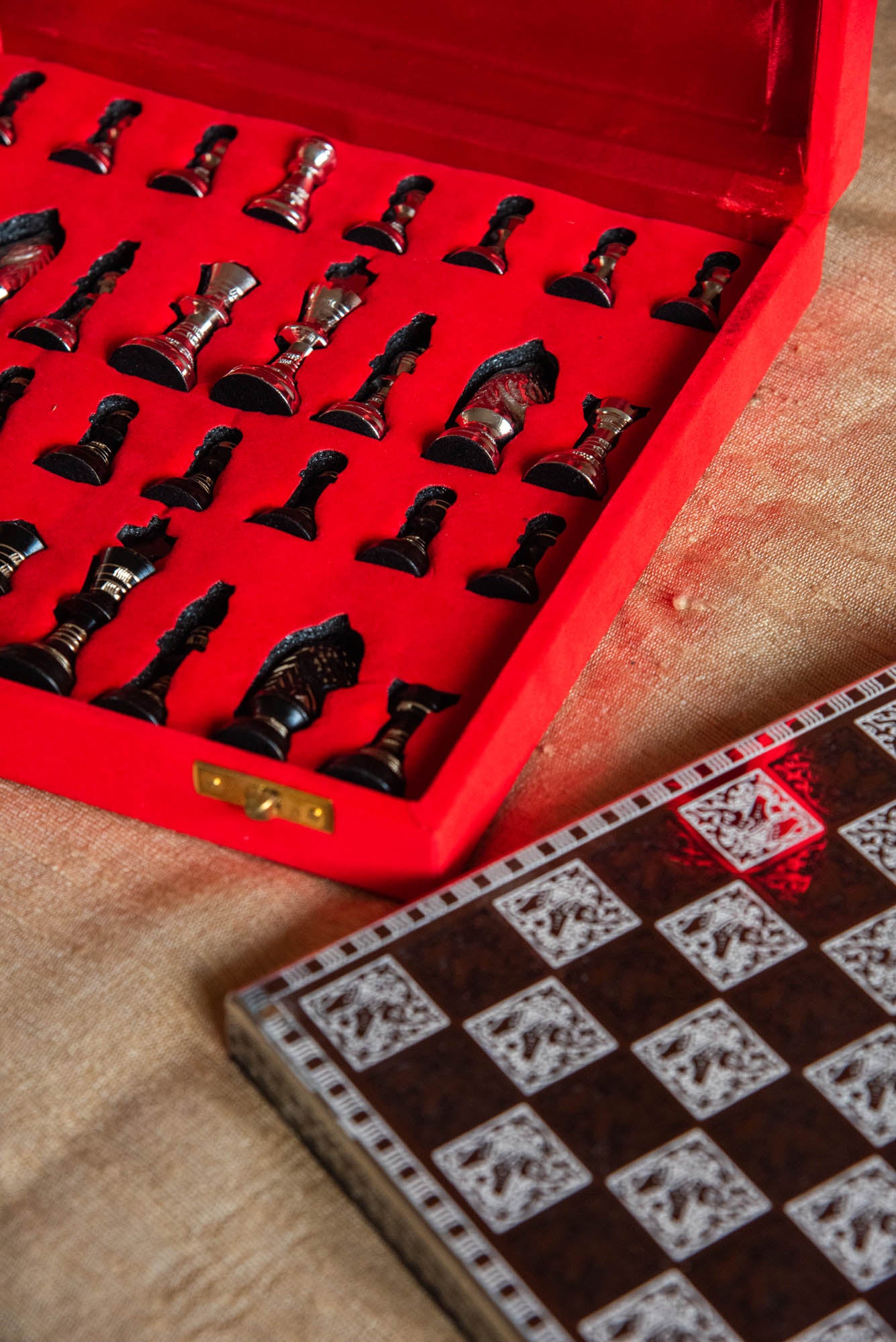 
                  
                    BRASS CHESS SET BOARD
                  
                