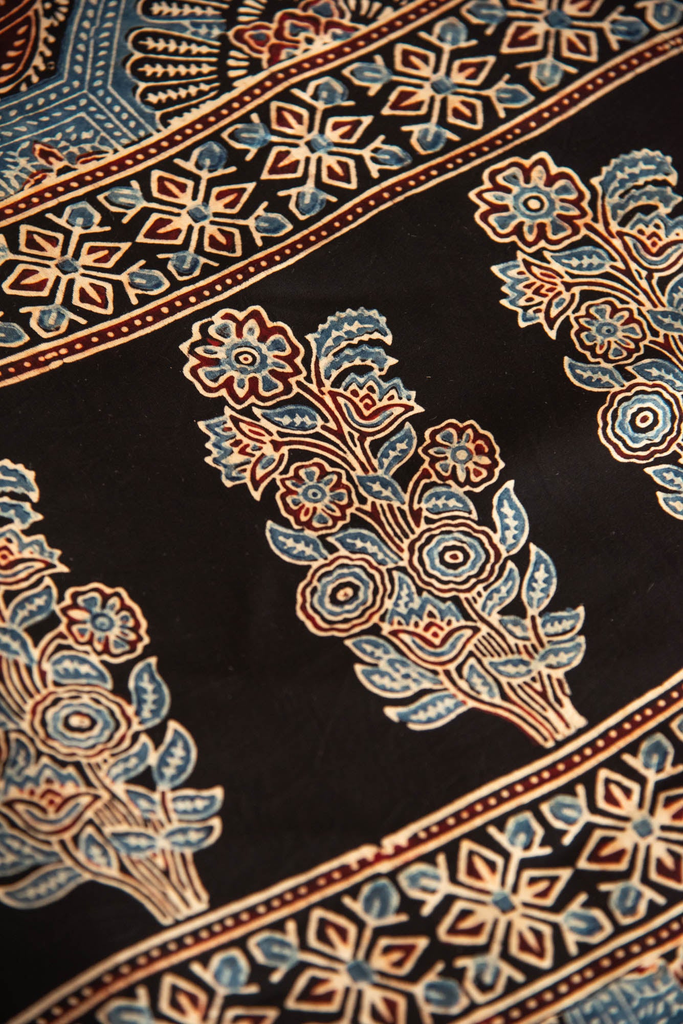 
                  
                    MODAL AJRAKH PRINT SAREE
                  
                