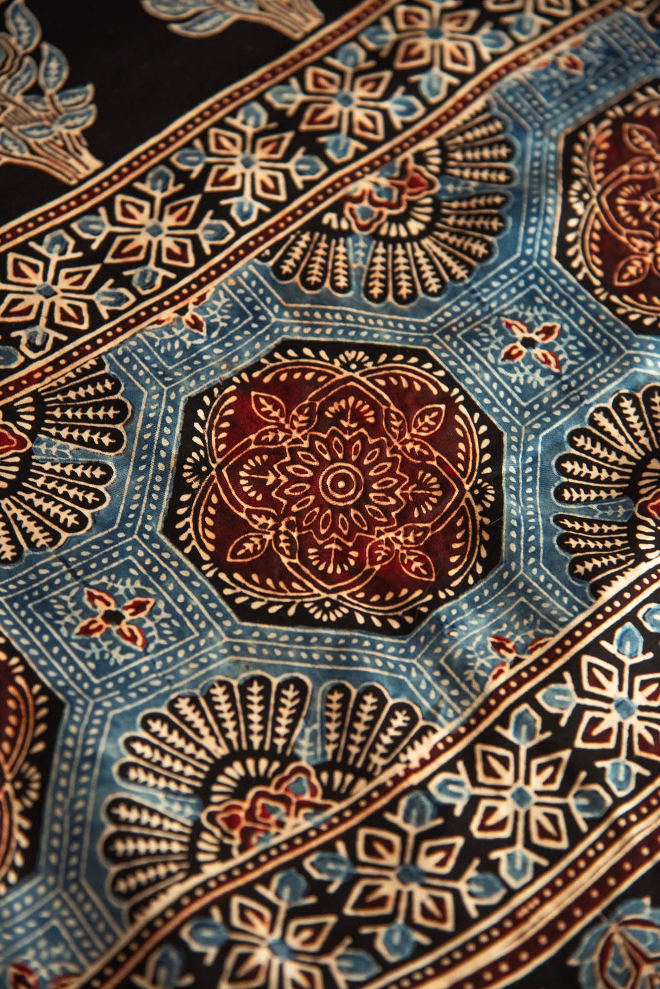 
                  
                    MODAL AJRAKH PRINT SAREE
                  
                