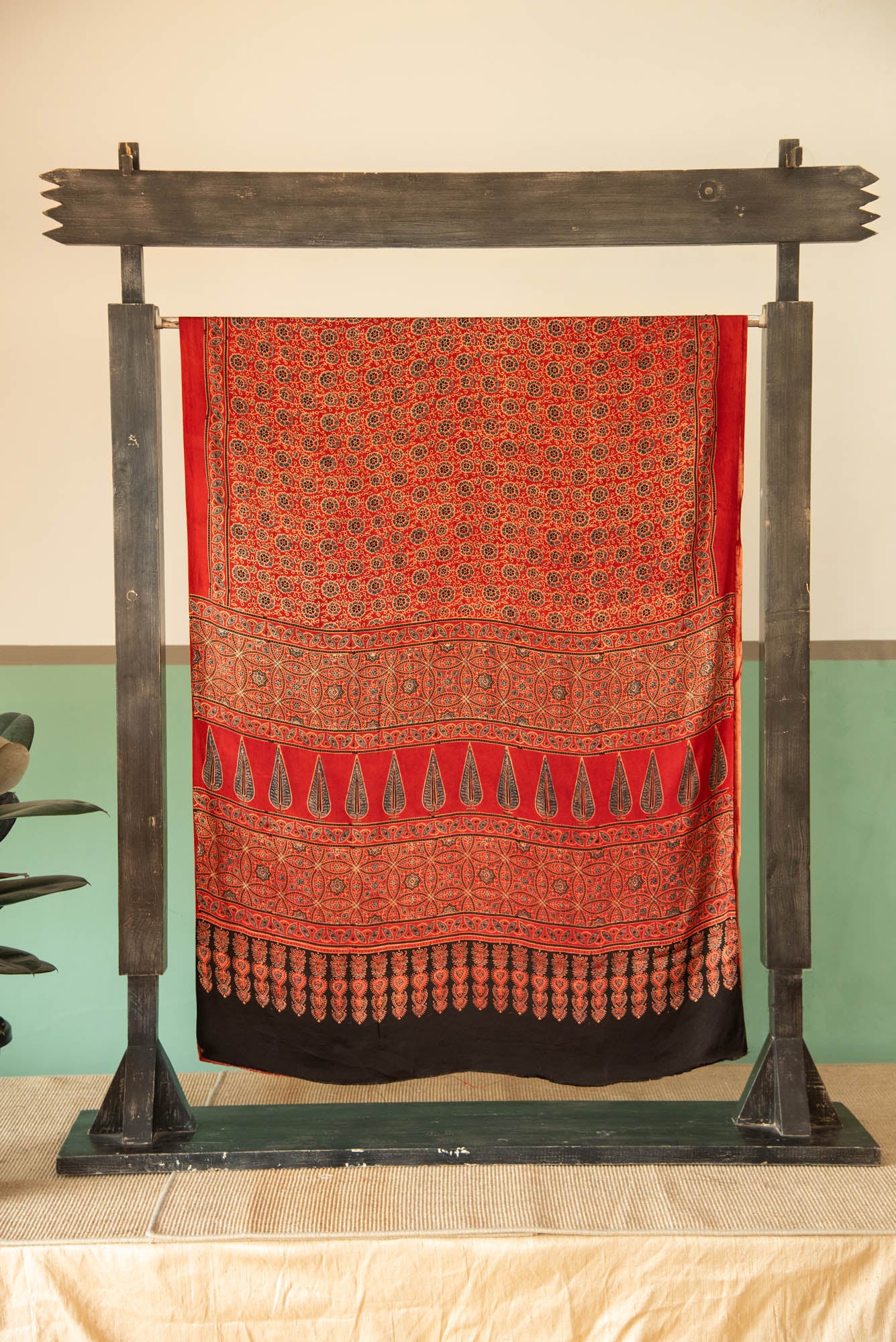 
                  
                    MODAL AJRAKH PRINT SAREE
                  
                