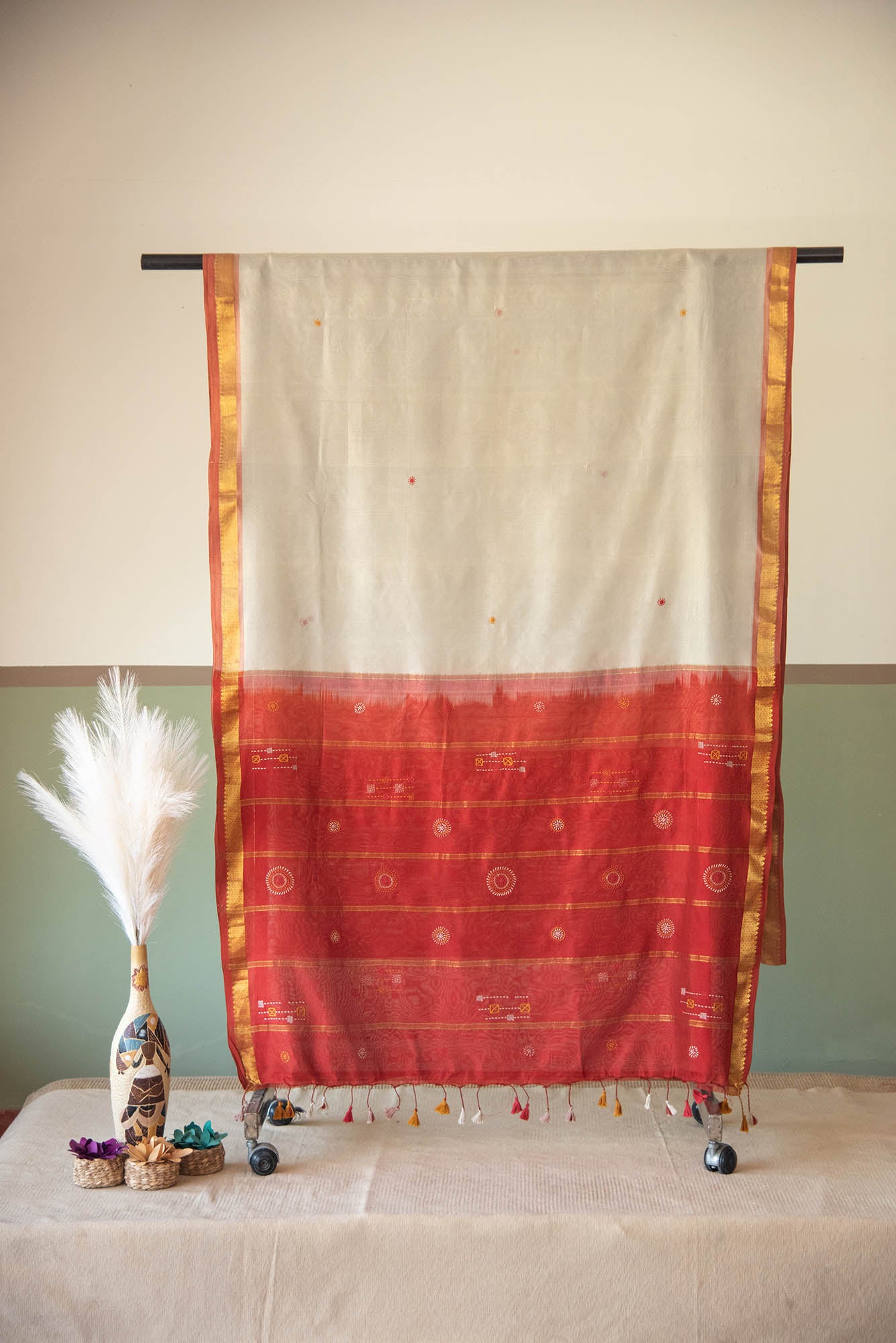 
                  
                    SILK CT-LAMBADI WORK SAREE
                  
                