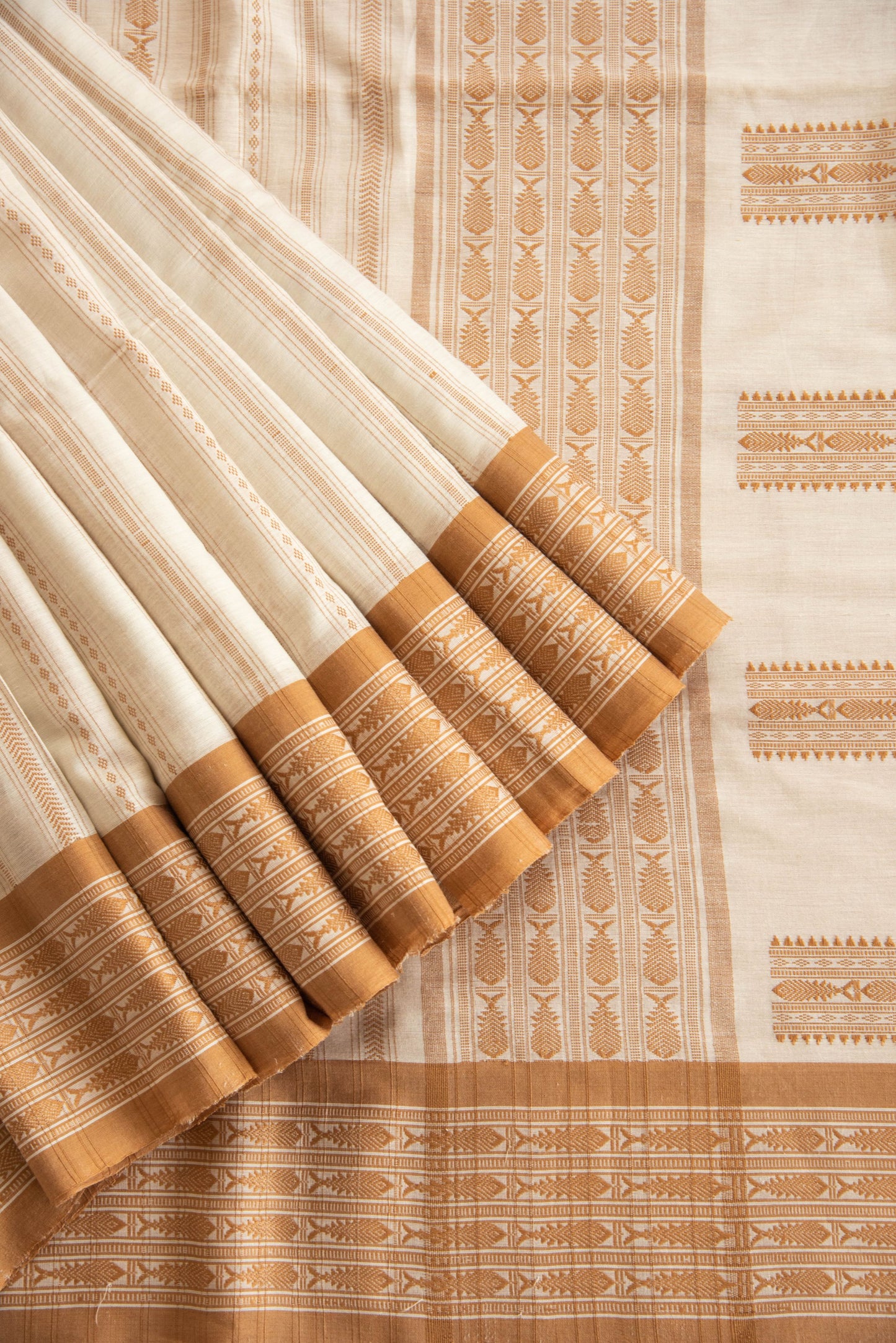 
                  
                    Fine Cotton Hand Woven Sari
                  
                
