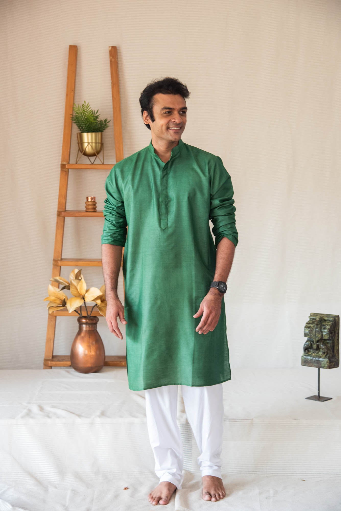 
                  
                    TASSAR SILK MEN LONG KURTA F/S
                  
                