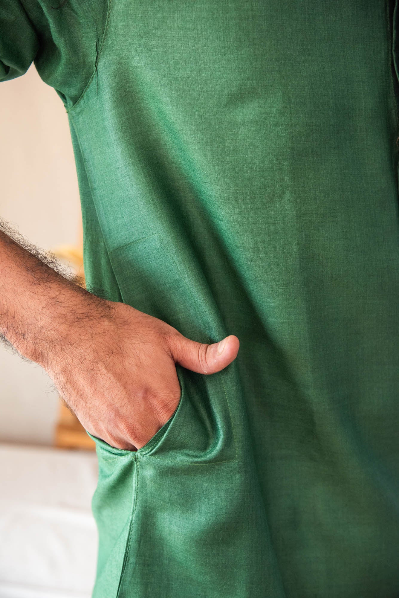 
                  
                    TASSAR SILK MEN LONG KURTA F/S
                  
                