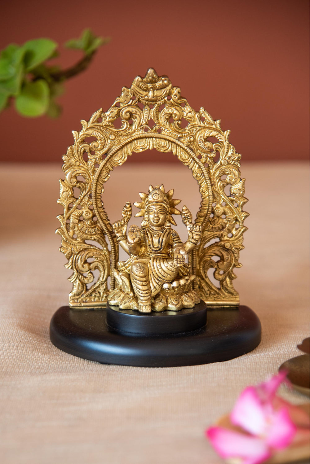 Brass Arch Laxmi With Base