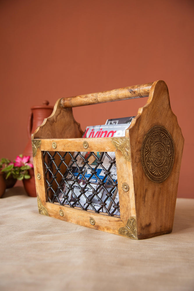 
                  
                    Wood Magazine Holder
                  
                