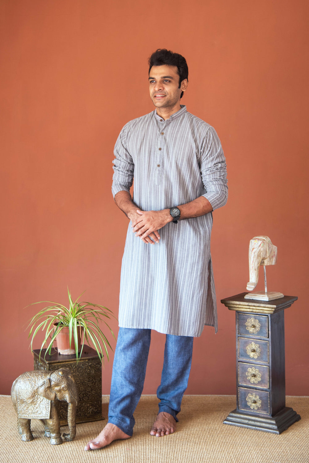 MENS LONG KURTA FULL SLEEVE