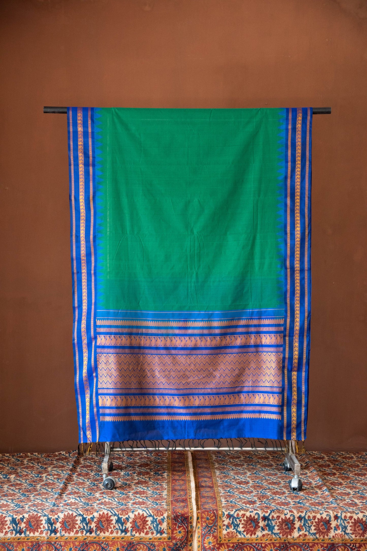 
                  
                    Cotton H/L Sari with Silk Border
                  
                