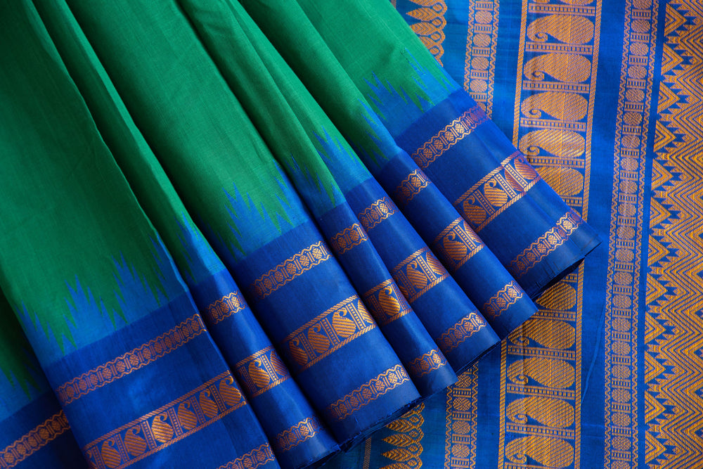 
                  
                    Cotton H/L Sari with Silk Border
                  
                