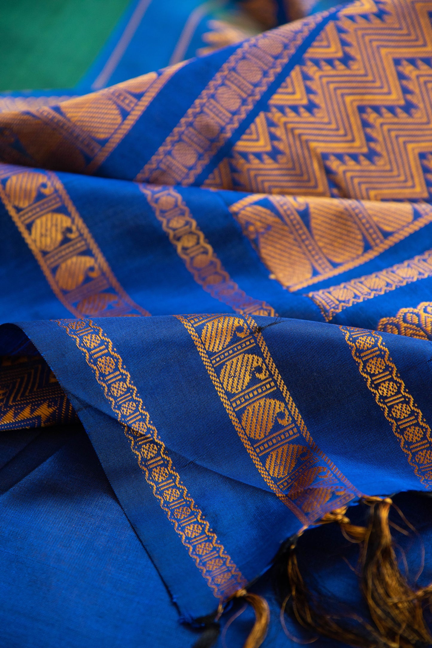 
                  
                    Cotton H/L Sari with Silk Border
                  
                