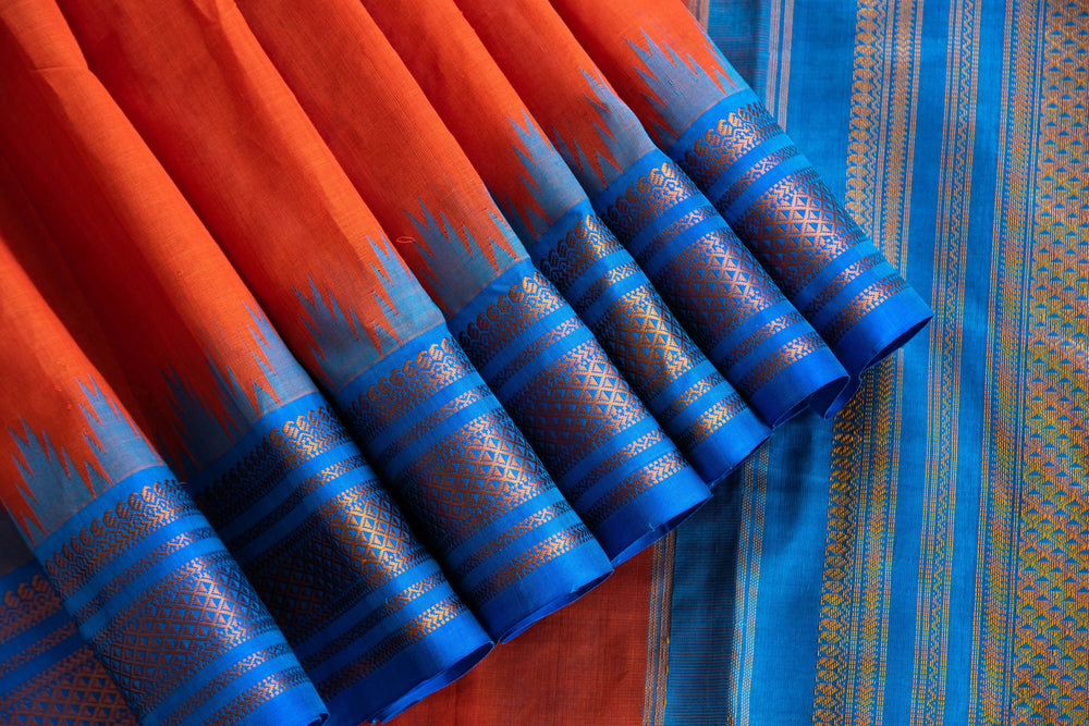 
                  
                    Cotton H/L Sari with Silk Border
                  
                