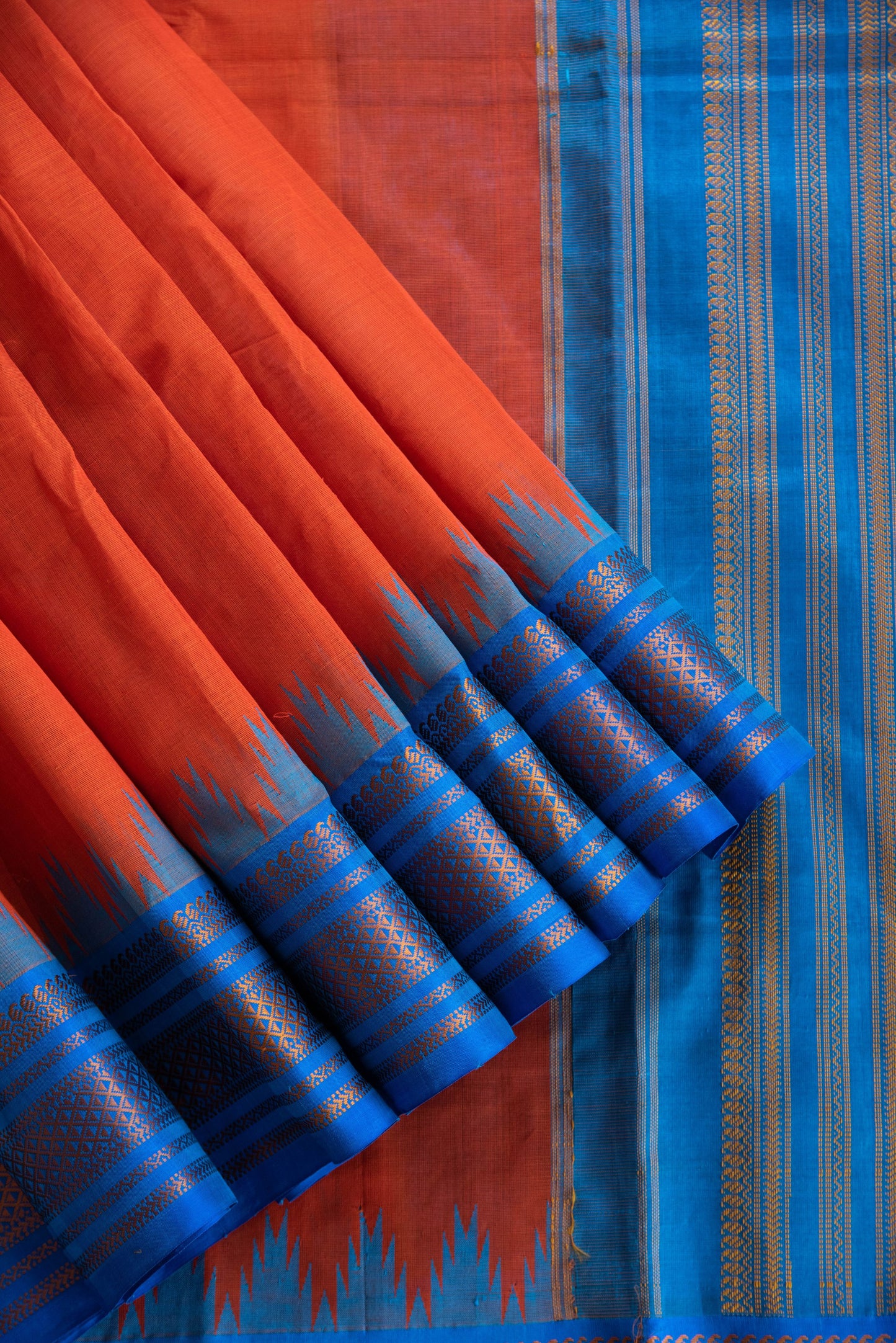 
                  
                    Cotton H/L Sari with Silk Border
                  
                