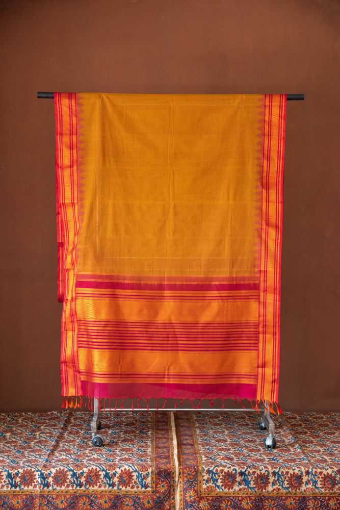 
                  
                    Cotton H/L Sari with Silk Border
                  
                