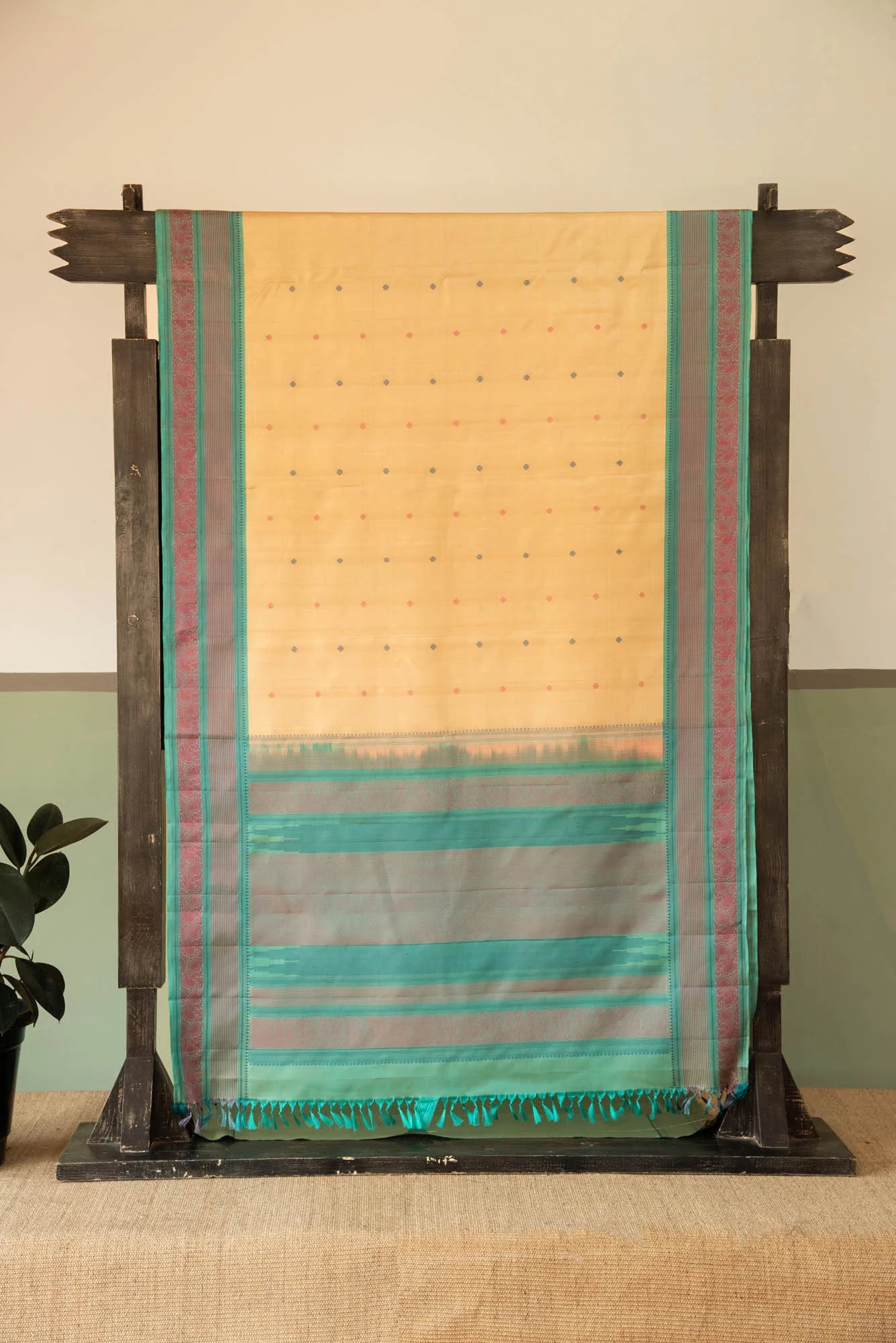 
                  
                    Beige Kanchi Silk Saree
                  
                