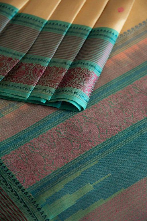 
                  
                    Beige Kanchi Silk Saree
                  
                