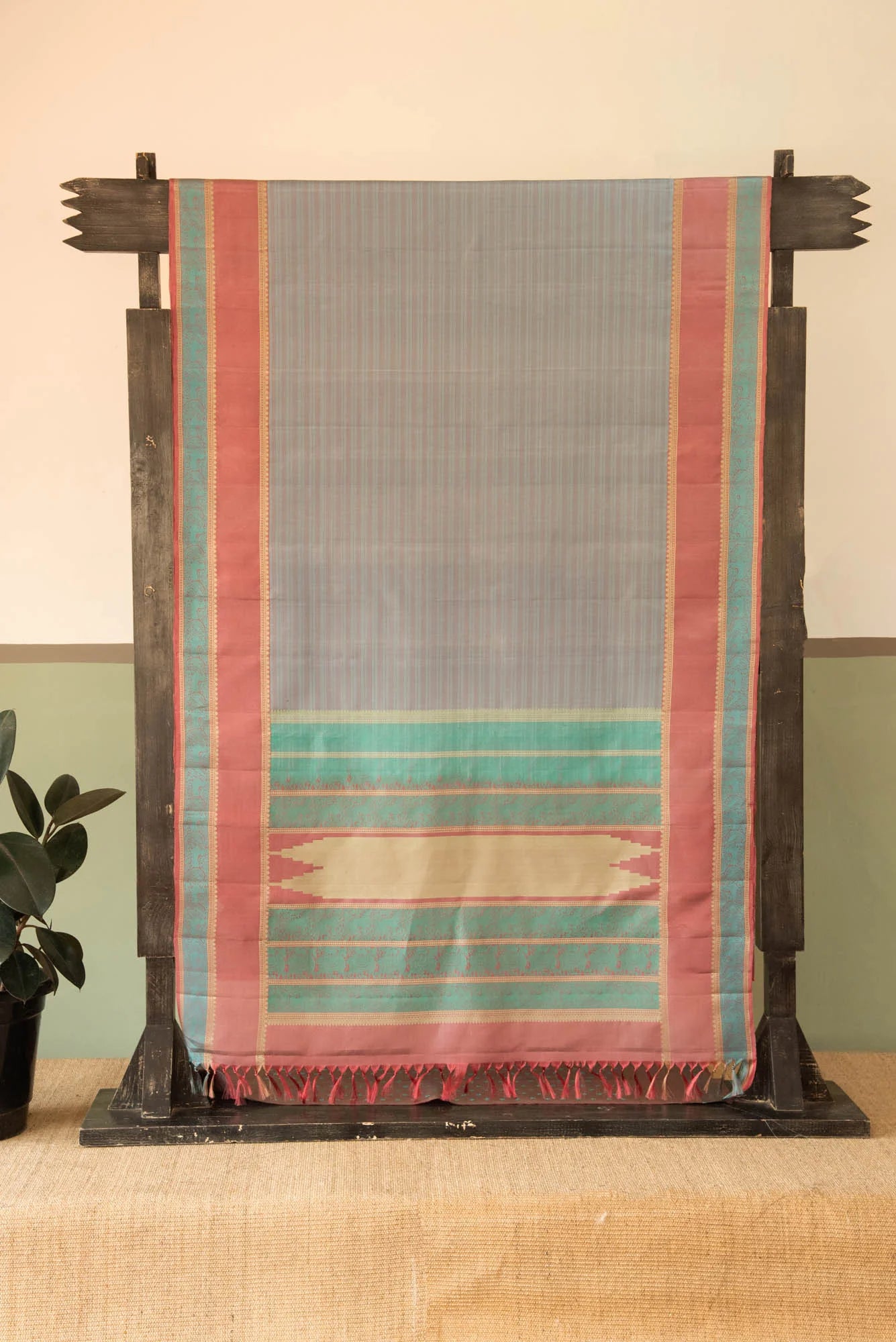 
                  
                    Gray Kanchi Silk Saree
                  
                