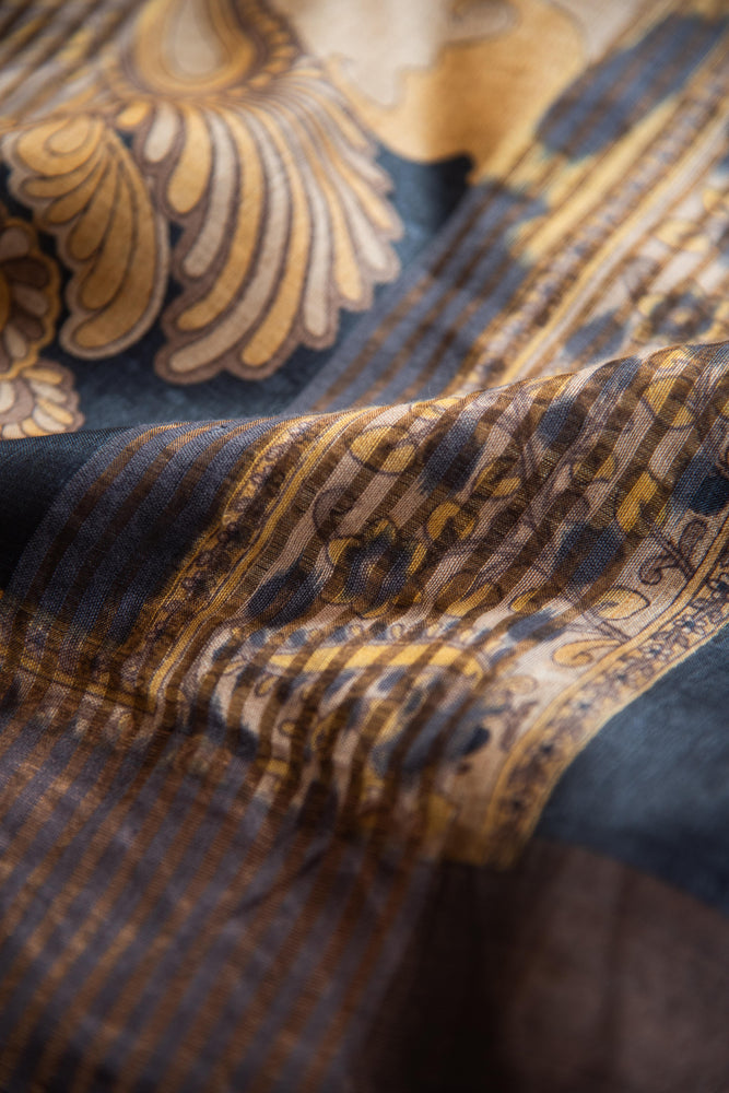 
                  
                    Tussar Silk Printed Saree
                  
                