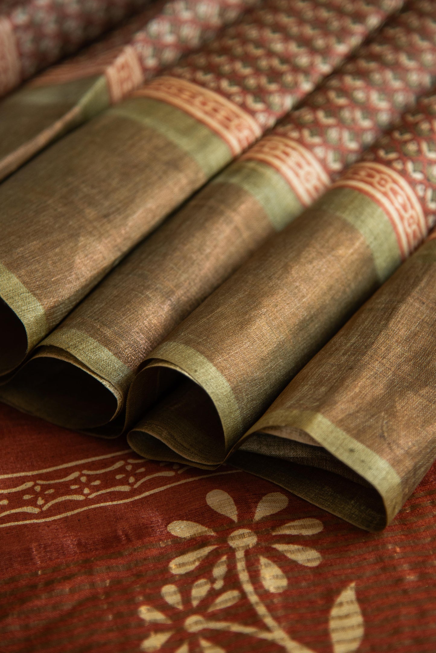 
                  
                    Tussar Silk Printed Saree
                  
                