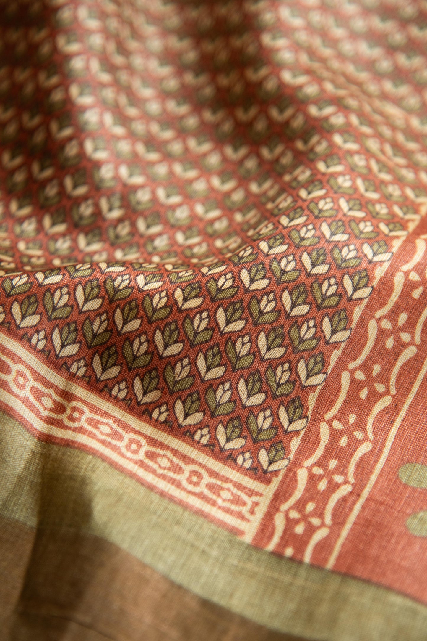 
                  
                    Tussar Silk Printed Saree
                  
                