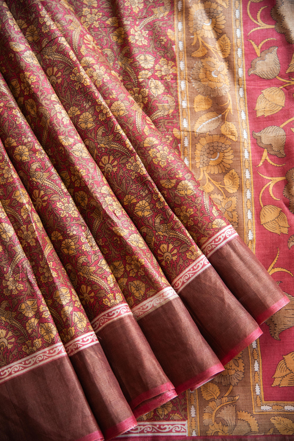 Tussar Silk Printed Saree