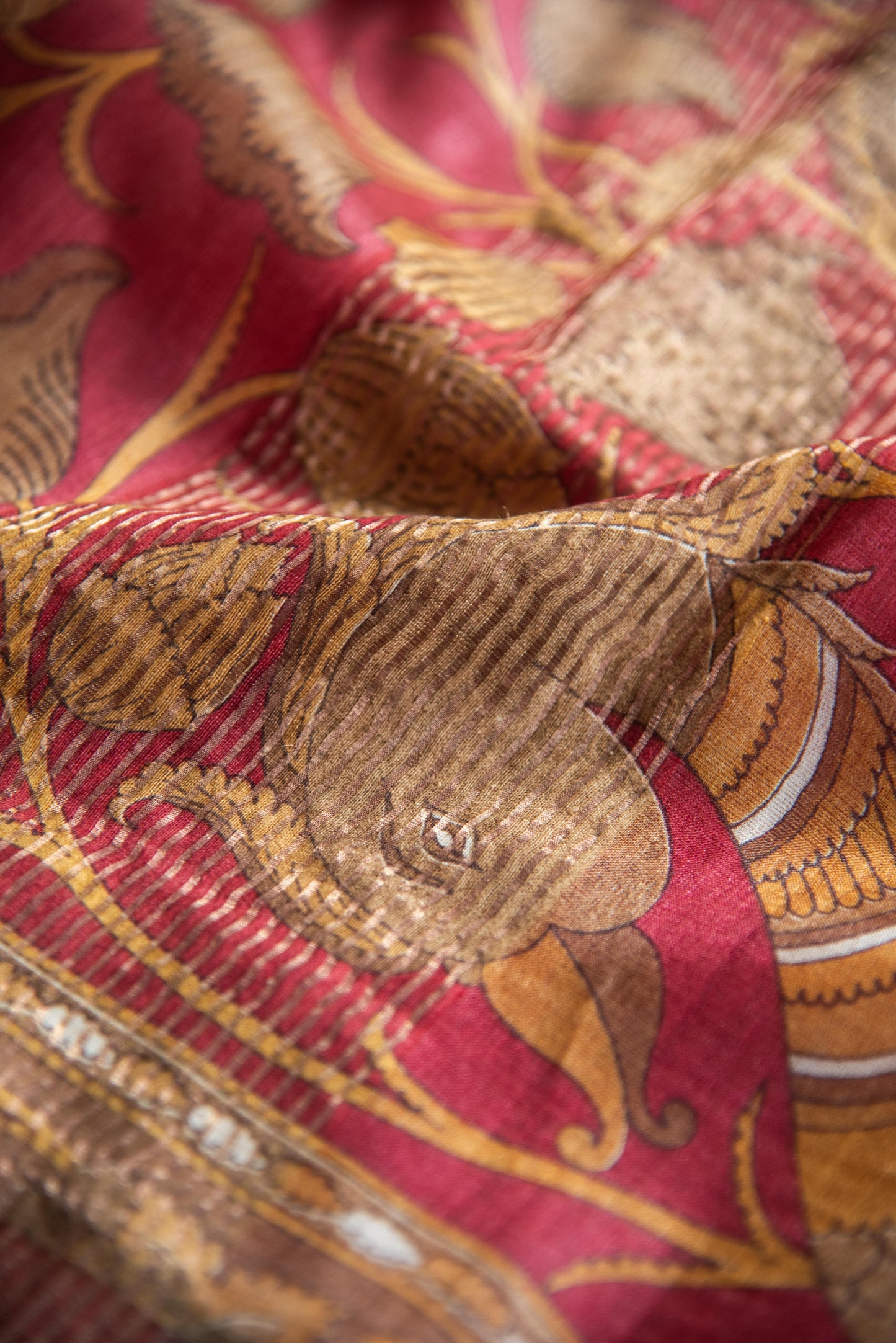 
                  
                    Tussar Silk Printed Saree
                  
                