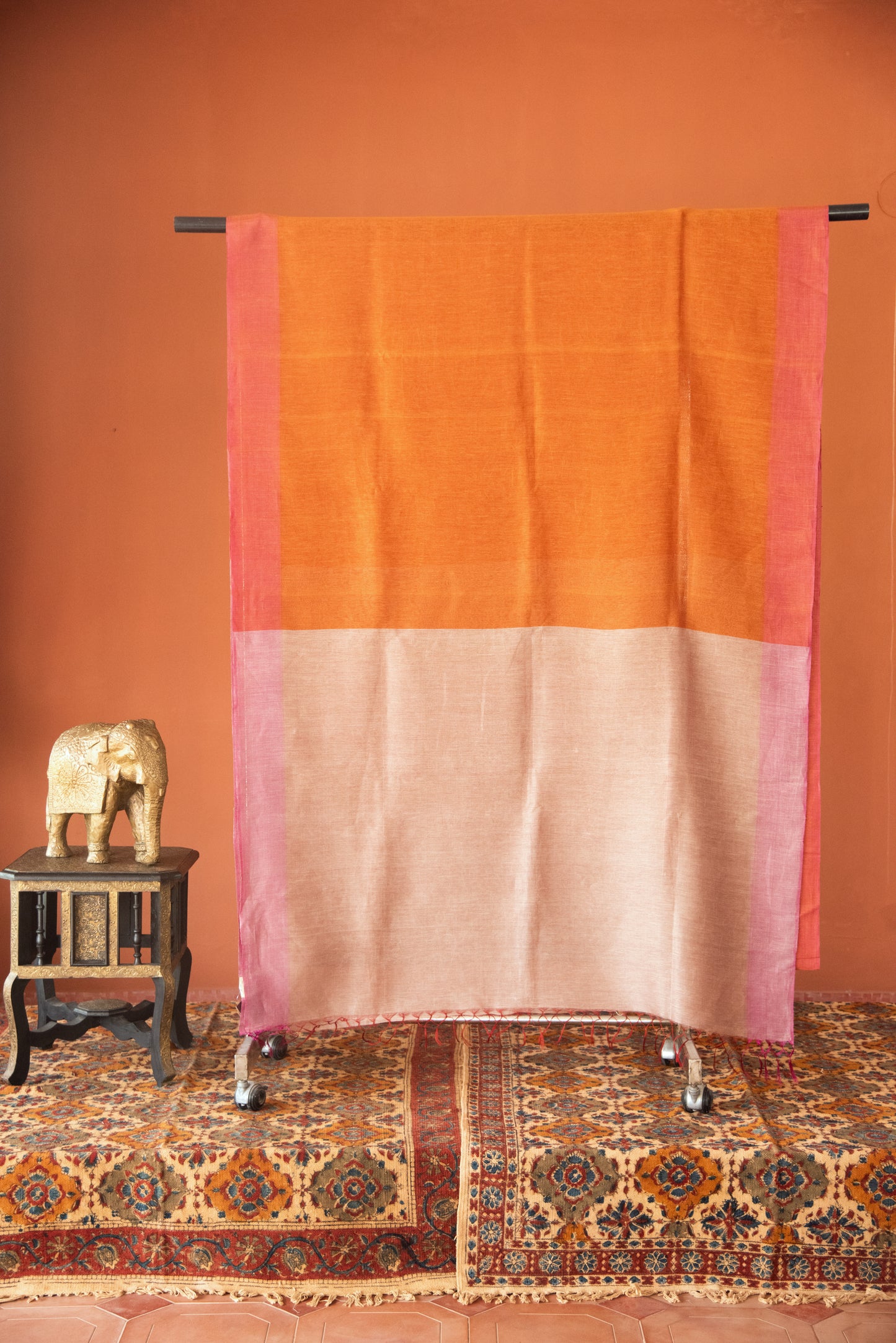 
                  
                    Linen Silk Saree
                  
                