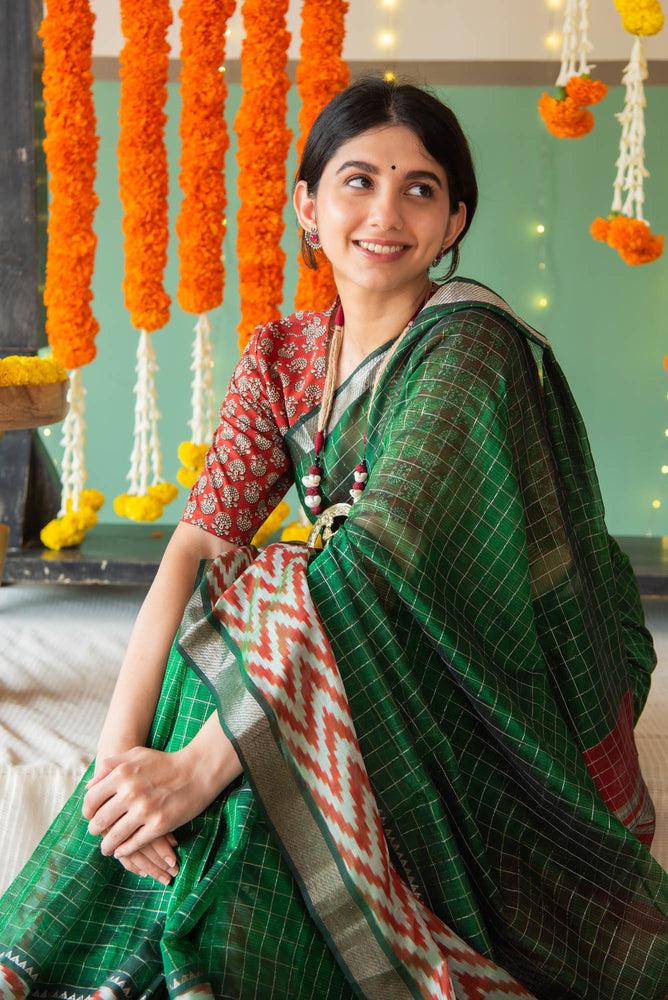 
                  
                    SILK CT MANGALAGIRI IKKAT SAREE
                  
                