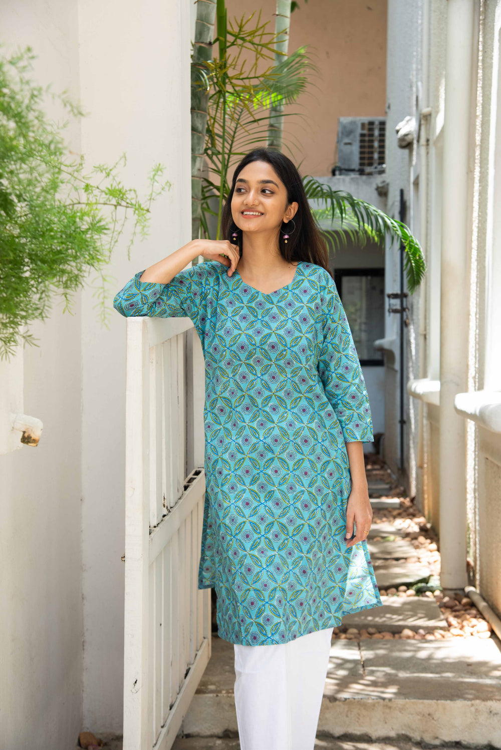 Long Kurta - ¾ Sleeve