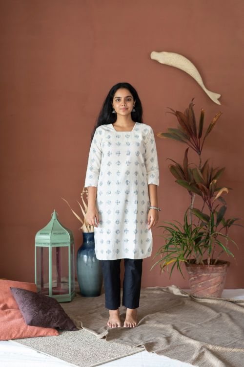 Cotton Ikat Kurta