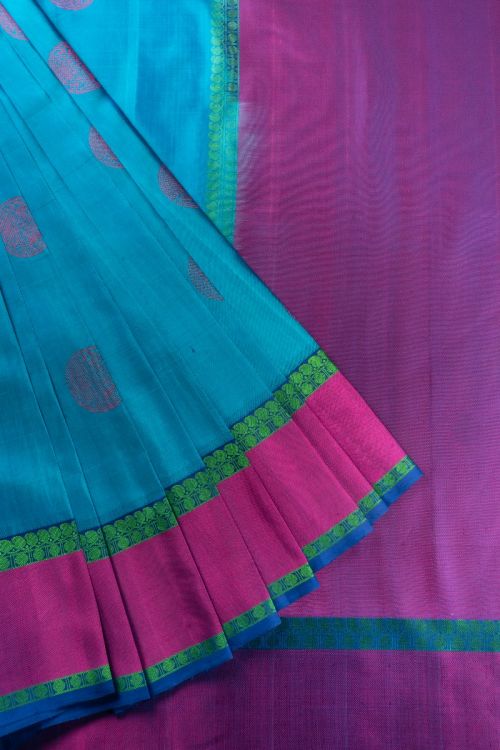 
                  
                    Kanchi Silk Hand-woven Sari
                  
                