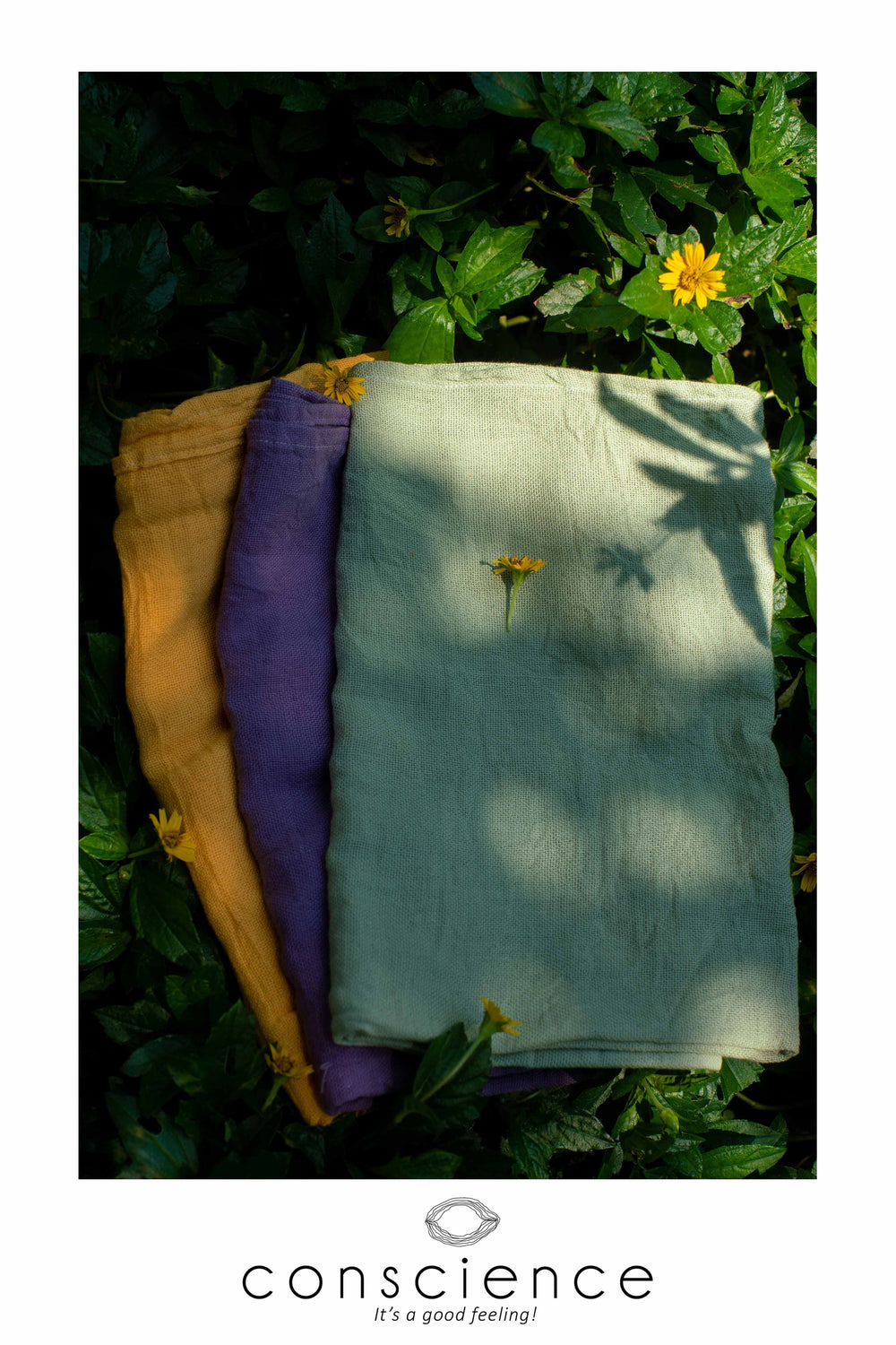 Hand-woven Bath Linen - Natural Color - Wedelia Green