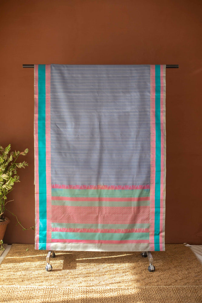 
                  
                    Kanchi Silk Sari - Grey
                  
                
