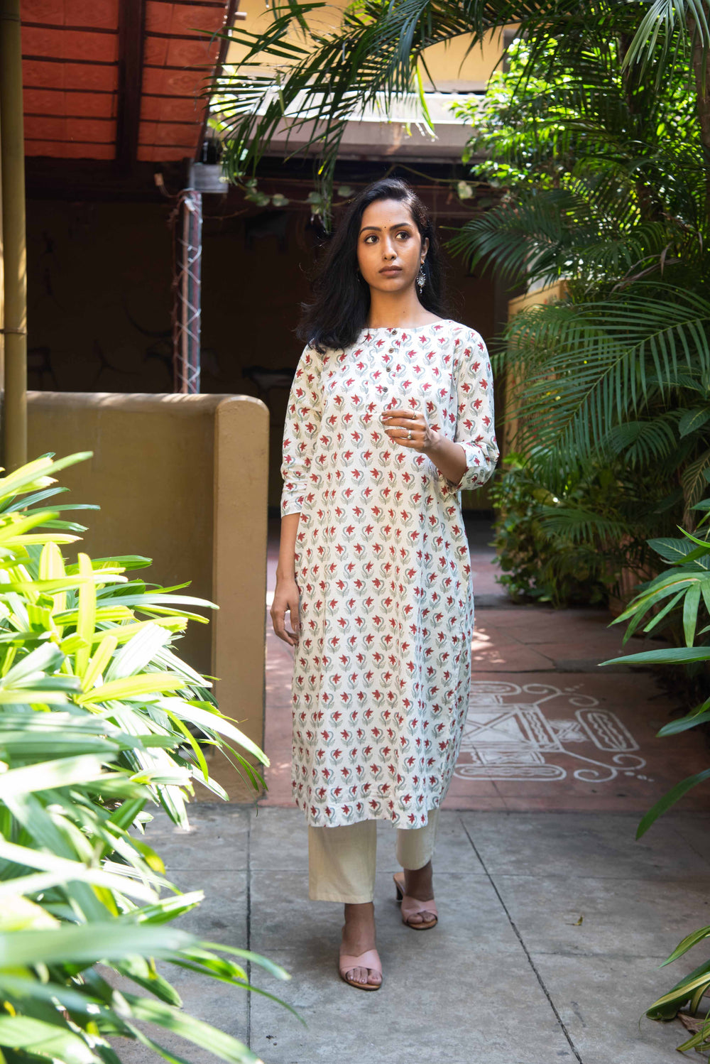 Long Kurta - ¾ Sleeve