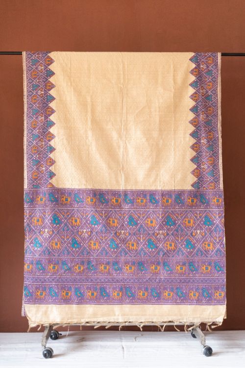 
                  
                    Tussar Silk - Beige
                  
                