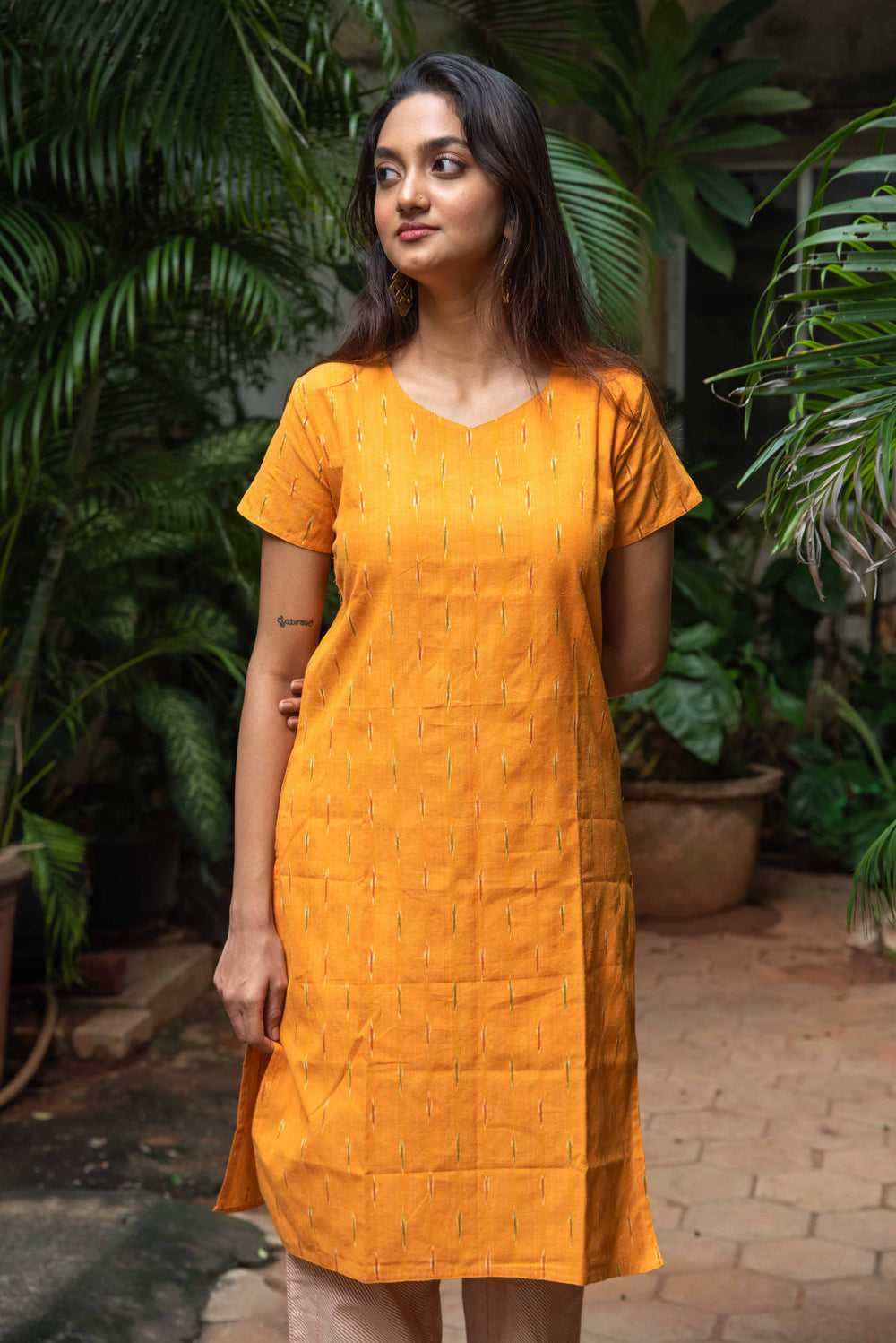 Long Kurta - Half Sleeve