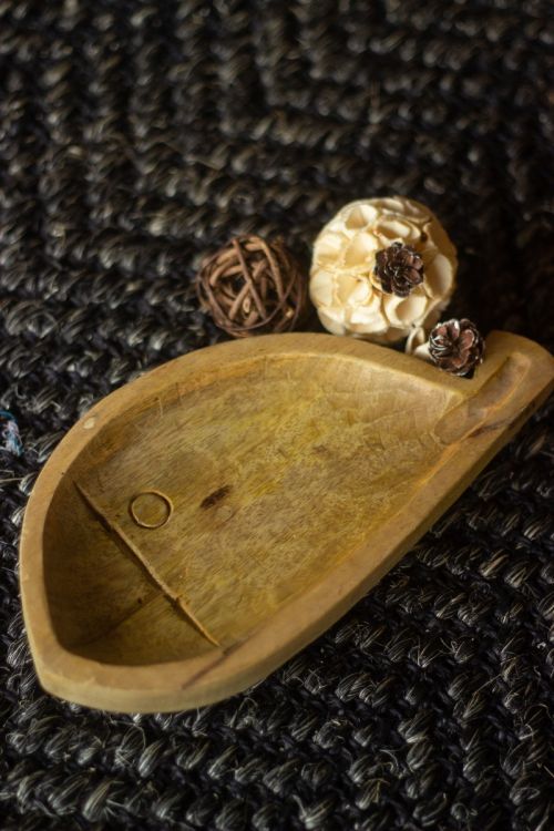 
                  
                    Hand Carved Wooden Bowl - Fish
                  
                